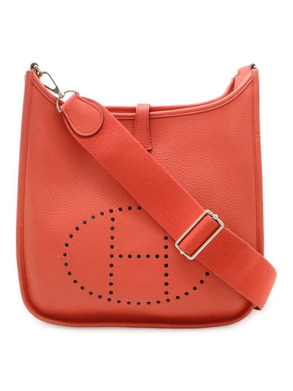 Hermes Evelyne III PM Shoulder Bag Taurillon Clemence Pink